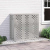 Vidaxl airconditioner hoes zilver 110 x 50 x 105 cm roestvrij staal