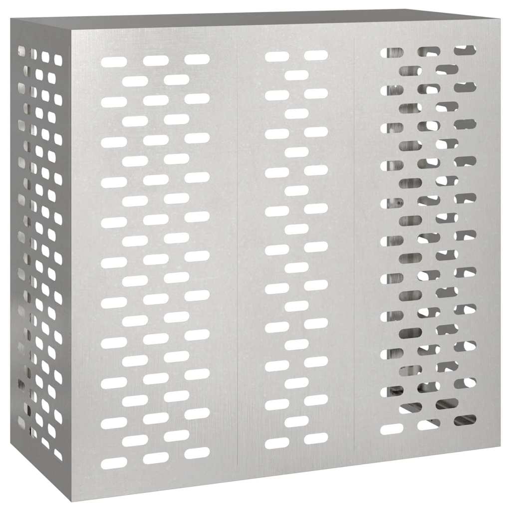 Vidaxl airconditioner hoes zilver 110 x 50 x 105 cm roestvrij staal