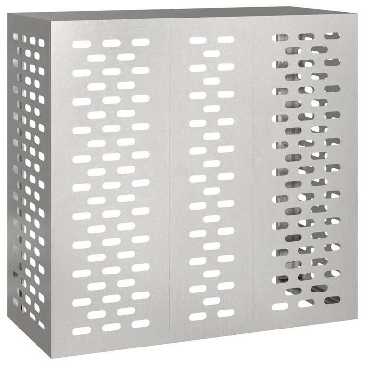 Vidaxl airconditioner hoes zilver 110 x 50 x 105 cm roestvrij staal