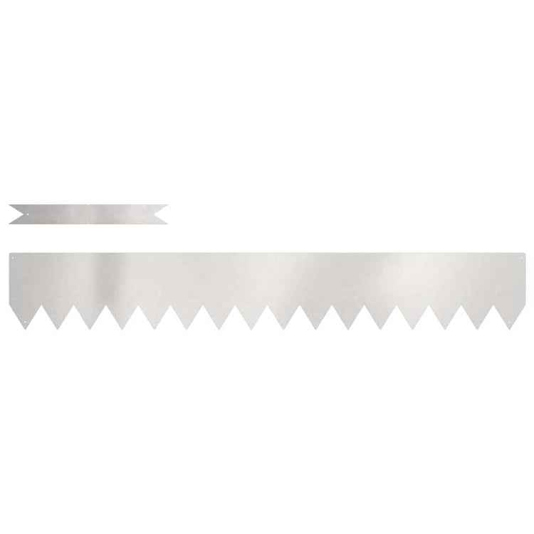 Vidaxl tuinrand 20 st 100 x 0,05 x 15 cm roestvrij staal zilver