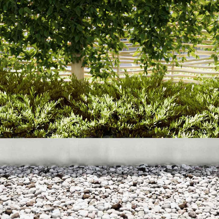 Vidaxl tuinrand 20 st 100 x 0.05 x 20 cm roestvrij staal zilver