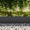 Vidaxl tuinrand 20 pcs zwart 100 x 0.05 x 20 cm koudgewalst staal