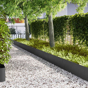 Vidaxl tuinrand 20 st 100 x 0,05 x 30 cm koudgewalst staal zwart - afbeelding 1
