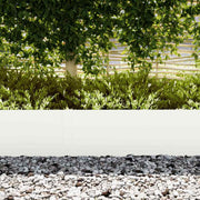 Vidaxl tuinrand 10 st 100 x 0,05 x 30 cm koudgewalst staal wit - afbeelding 3