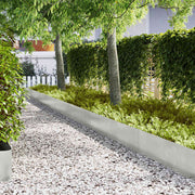 Vidaxl tuinrand 20 st 100 x 0,05 x 30 cm roestvrij staal zilver - afbeelding 1
