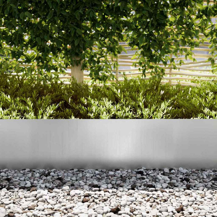 Vidaxl tuinrand 10 st 100 x 0,05 x 30 cm gegalvaniseerd staal zilver