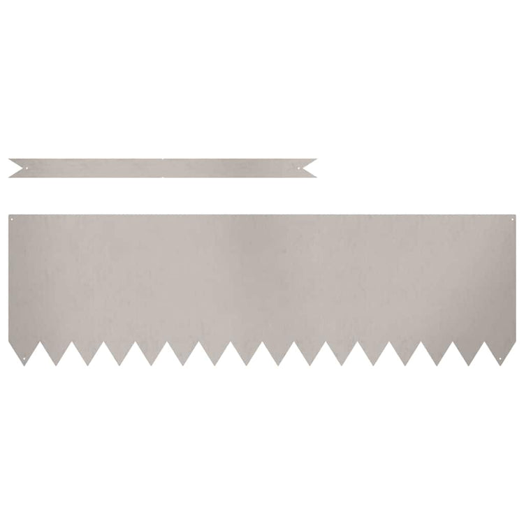 Vidaxl tuinrand 10 st 100 x 0,05 x 30 cm weathering steel roestig
