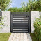 Vidaxl tuinhek afsluitbaar 100x100 cm aluminium zwart - afbeelding 3