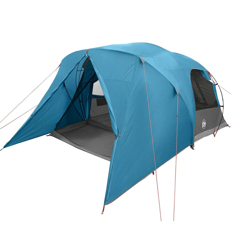 Vidaxl dome tent 4-person met dak met opslag blauw 455 x 252 x 178 cm