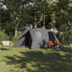 Vidaxl dome tent voor 4 personen grijs en oranje 455 x 252 x 178 cm