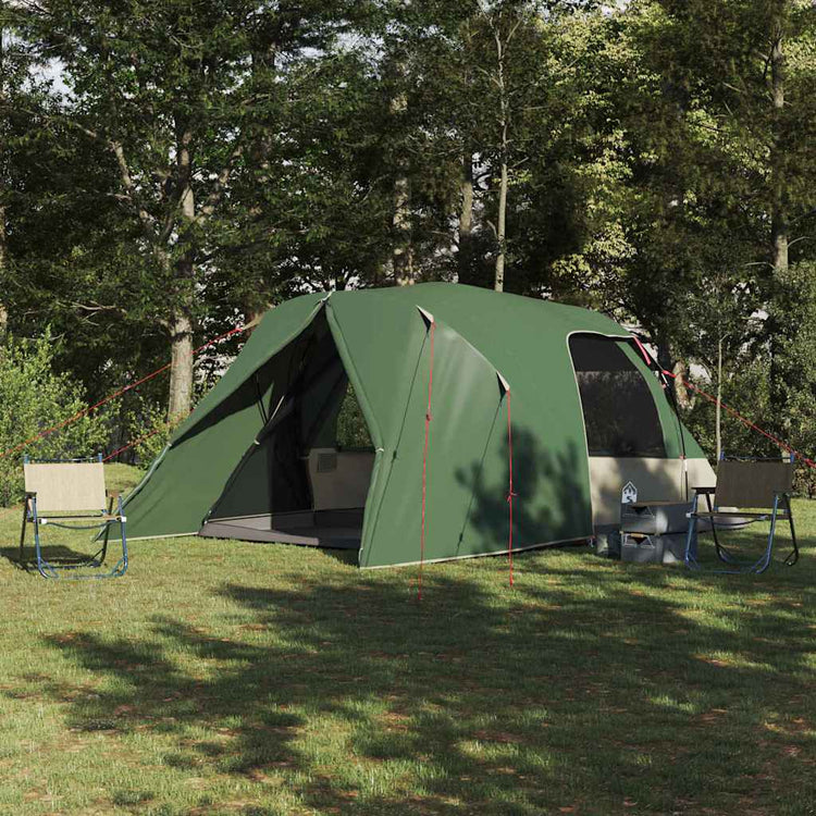 Vidaxl dome tent 6-person met dak met opslag groen 500 x 314 x 206 cm