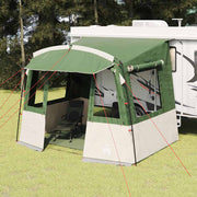 Vidaxl achterkleptent voor caravan met dak groen 352 x 250 x 240 cm - afbeelding 1