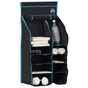 Vidaxl hangende tent organizer 10 vakken zwart 40,5 x 25 x 80 cm - afbeelding 3