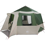 Vidaxl cabin tent 12-person 10-persoons groen en wit - afbeelding 2