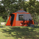 Vidaxl cabin tent 12-person 10-persoons grijs en oranje