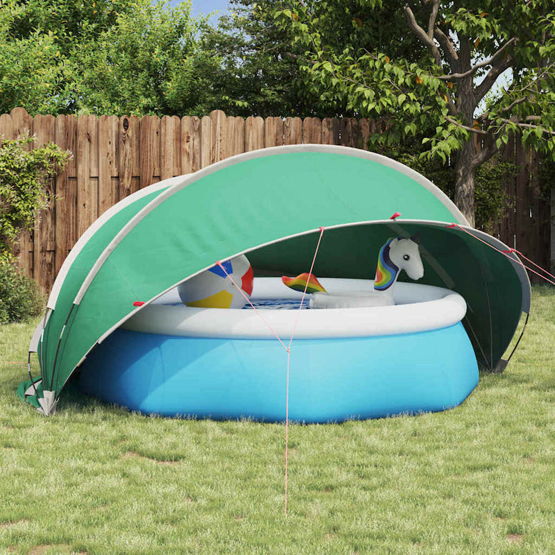 Vidaxl pooldome blauw 336 x 322 x 160 cm 185t polyester met pu-coating