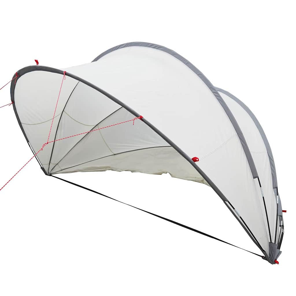 Vidaxl pooldome grijs en oranje 336 x 322 x 160 cm