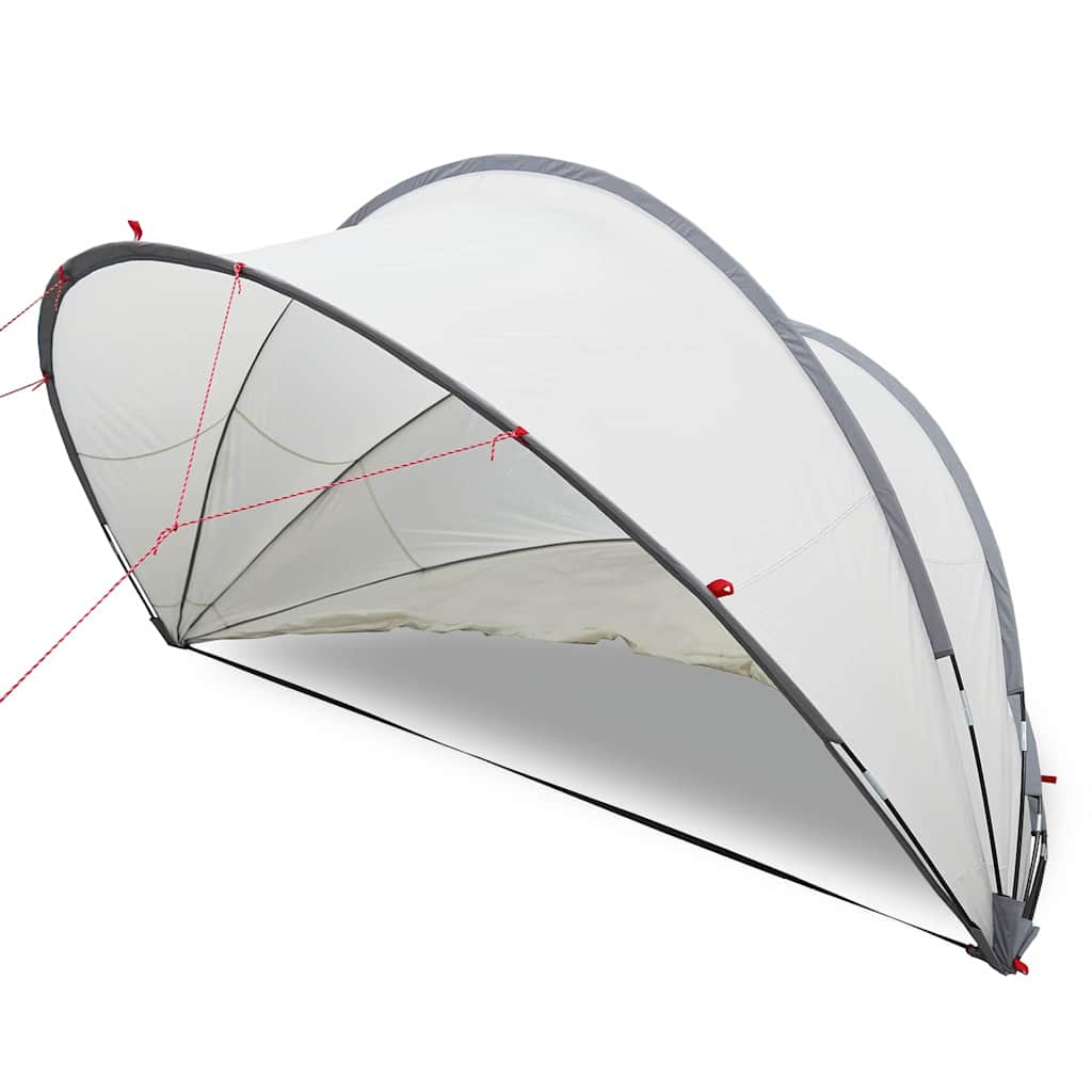 Vidaxl pooldome grijs en oranje 336 x 322 x 160 cm