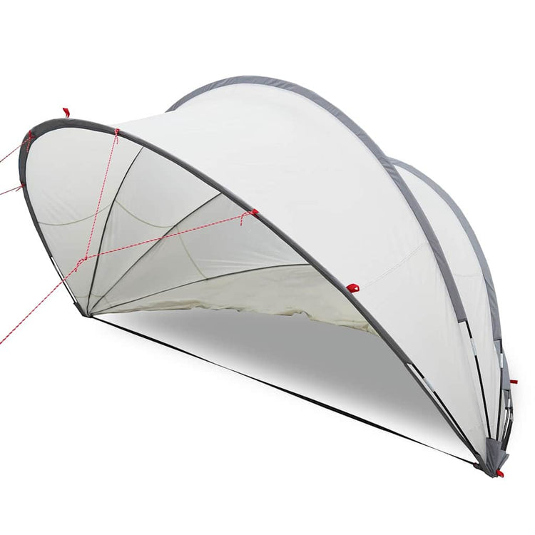 Vidaxl pooldome grijs en oranje 405 x 405 x 192 cm