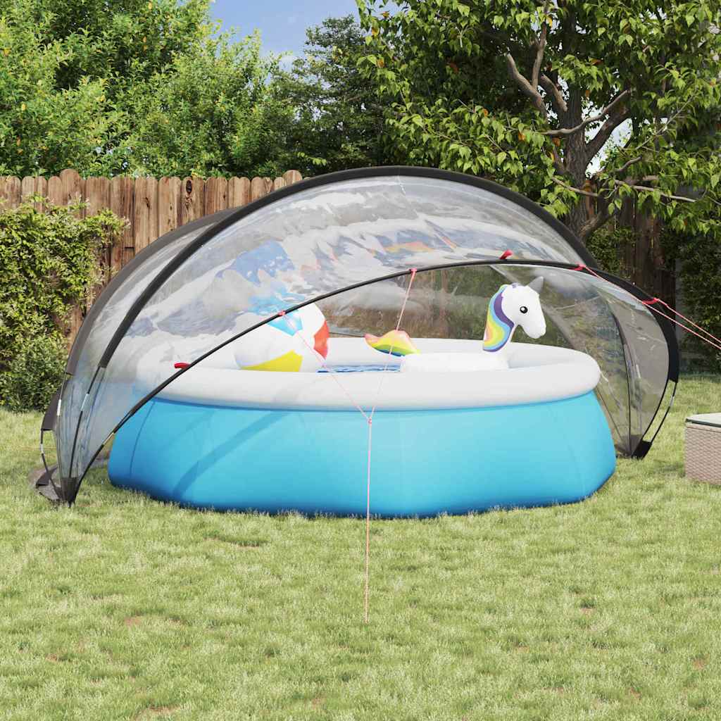 Vidaxl pooldome doorzichtig 405 x 405 x 192 cm pvc