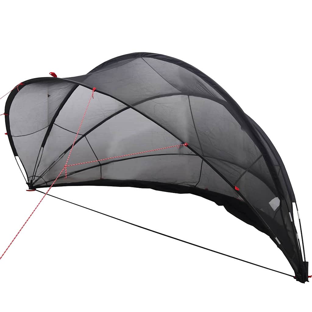 Vidaxl pooldome zwart 405 x 405 x 192 cm 185t polyester met pu-coating
