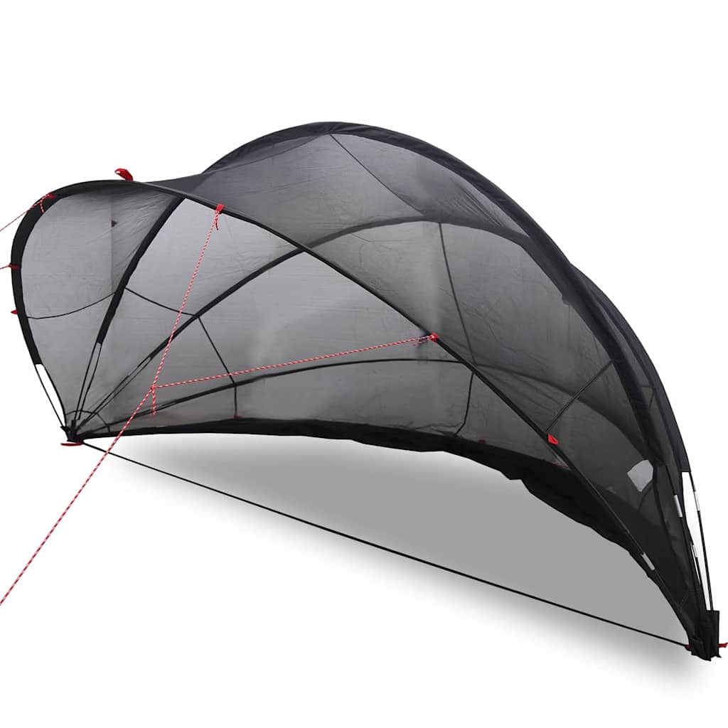 Vidaxl pooldome zwart 405 x 405 x 192 cm 185t polyester met pu-coating