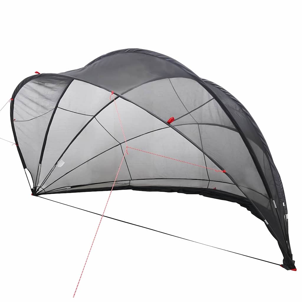 Vidaxl pooldome zwart 430 x 430 x 210 cm 185t polyester met pu-coating