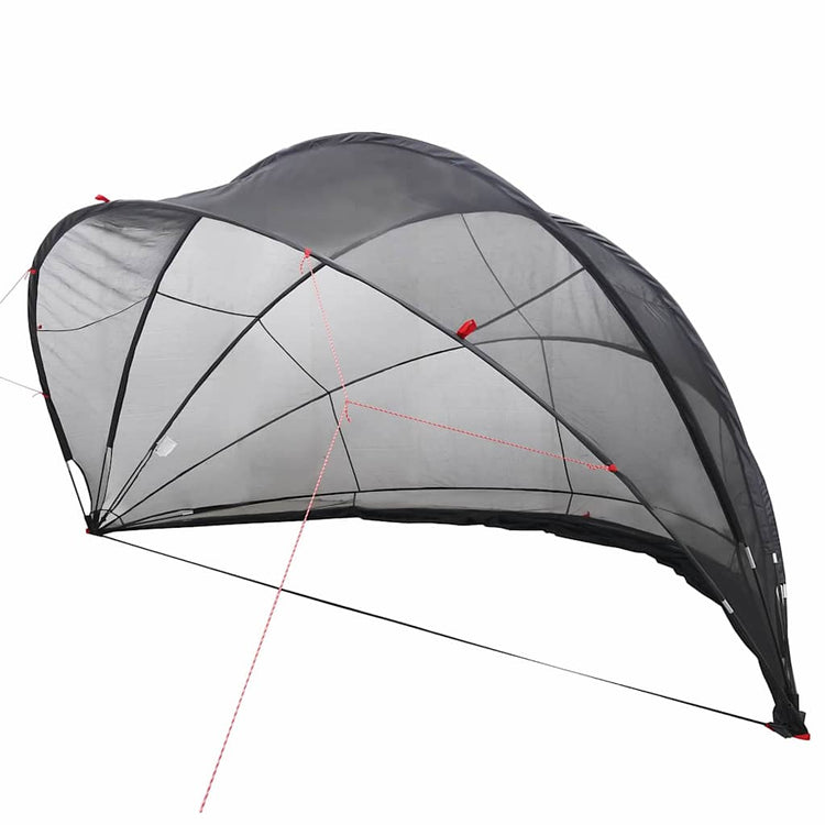 Vidaxl pooldome 430 x 430 x 210 cm 185t polyester met pu-coating zwart