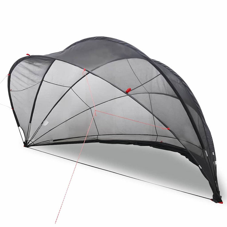 Vidaxl pooldome 430 x 430 x 210 cm 185t polyester met pu-coating zwart