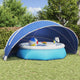 Vidaxl pooldome 546 x 516 x 250 cm 185t polyester met pu-coating