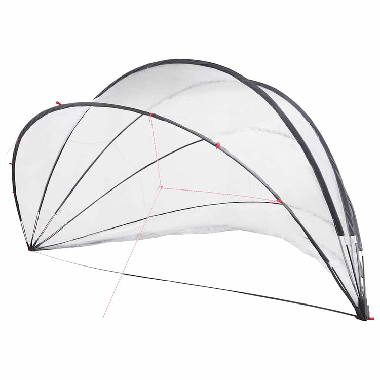 Vidaxl pooldome doorzichtig 546 x 516 x 250 cm pvc