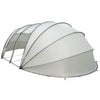 Vidaxl zwembad tent koepel grijs 538 x 440 x 204 cm