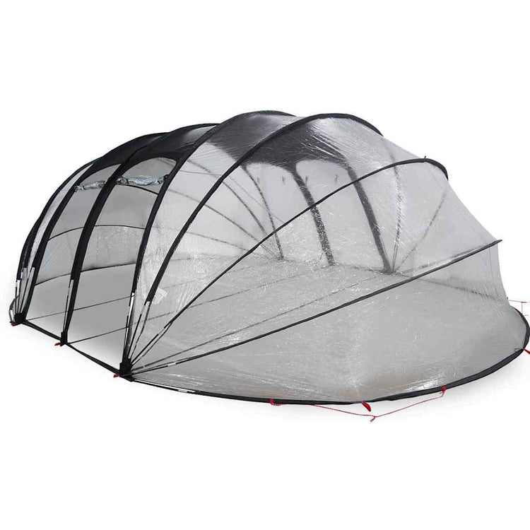 Vidaxl zwembad tent koepel doorzichtig 538 x 440 x 204 cm pvc