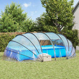 Vidaxl zwembad tent koepel doorzichtig 640 x 432 x 205 cm pvc - afbeelding 1