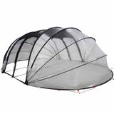 Vidaxl zwembad tent koepel doorzichtig 640 x 432 x 205 cm pvc - afbeelding 2