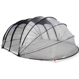 Vidaxl zwembad tent koepel doorzichtig 640 x 432 x 205 cm pvc - afbeelding 3