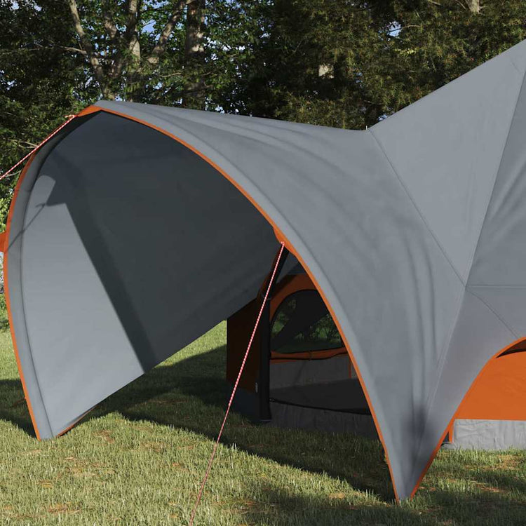 Vidaxl teepee tent 3-person 3-persoons grijs en oranje