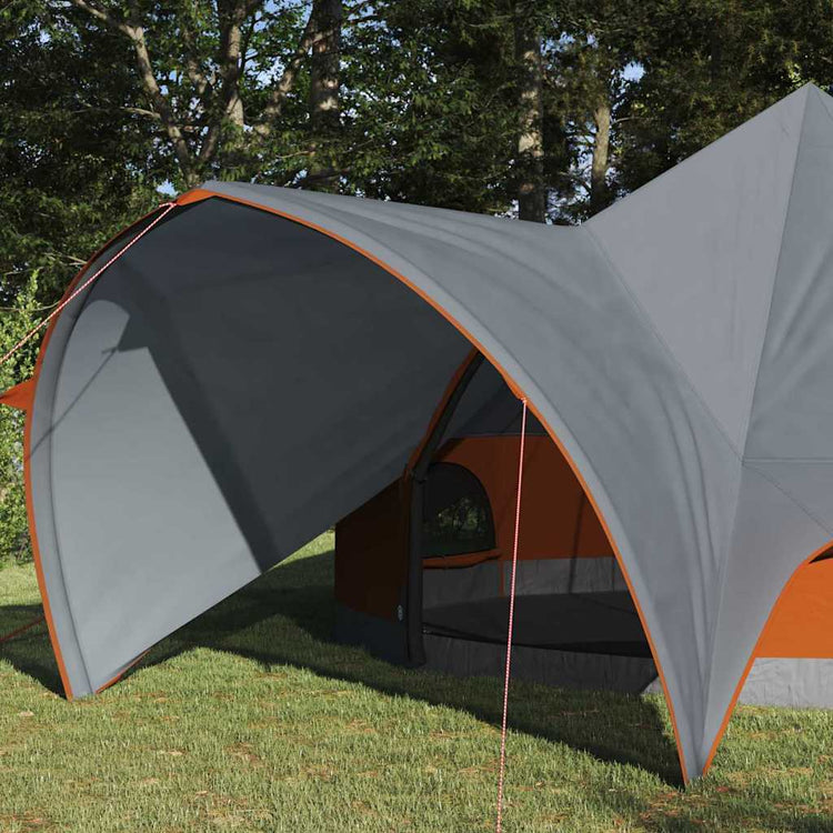 Vidaxl teepee tent 5-person 5-persoons grijs en oranje