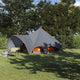 Vidaxl teepee tent 5-person 5-persoons grijs en oranje