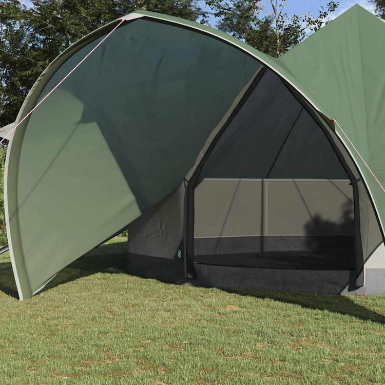 Vidaxl teepee tent 7-persoon 7-persoons groen en grijs