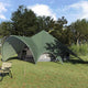 Vidaxl teepee tent 7-persoon 7-persoons groen en grijs
