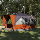 Vidaxl cabine tent 7-persoons 7-persoons grijs en oranje