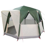 Vidaxl cabine tent 3-persoon 3-persoons groen en wit - afbeelding 2