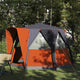 Vidaxl cabine tent 3-persoon grijs en oranje 320 x 320 x 203 cm