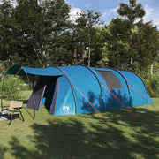 Vidaxl tunnel tent 4-person 4-persoons blauw en grijs - afbeelding 1