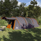 Vidaxl tunnel tent 4-person 4-persoons grijs en oranje