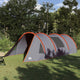 Vidaxl tunnel tent 4-person 4-persoons grijs en oranje