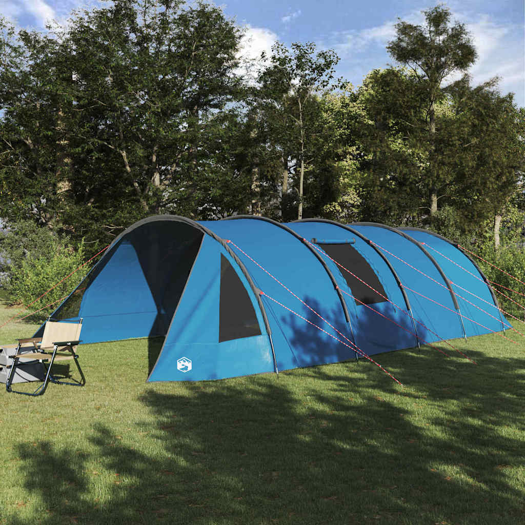 Vidaxl tunnel tent 6-persoon 6-persoons blauw en grijs