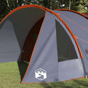 Vidaxl tunnel tent 6-persoon 6-persoons grijs en oranje - afbeelding 3