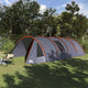 Vidaxl tunnel tent 6-persoon 6-persoons grijs en oranje